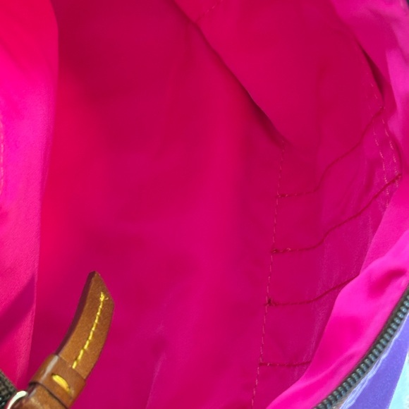 Dooney & Bourke Purple and Brown Shoulder Bag - Picture 6 of 12